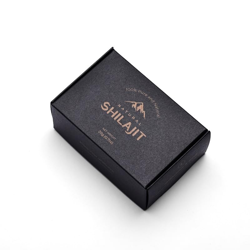 [Australia] - Shilajit Natural Himalayan Organic Resin 20 Grams, Pure Shilajit Supplement Enriched Fulvic Acid & 85+ Trace Minerals, Plant Based Nutrients for Energy, Support Metabolism & Immune System 