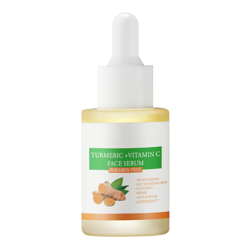 Turmeric Vitamin C Face Serum For Women, Hydrating Serums For Face With Ginger For Dull Skin,Sun Damage, Fine Lines, For Plumper, Smoother Skin, Clarifying 30ml