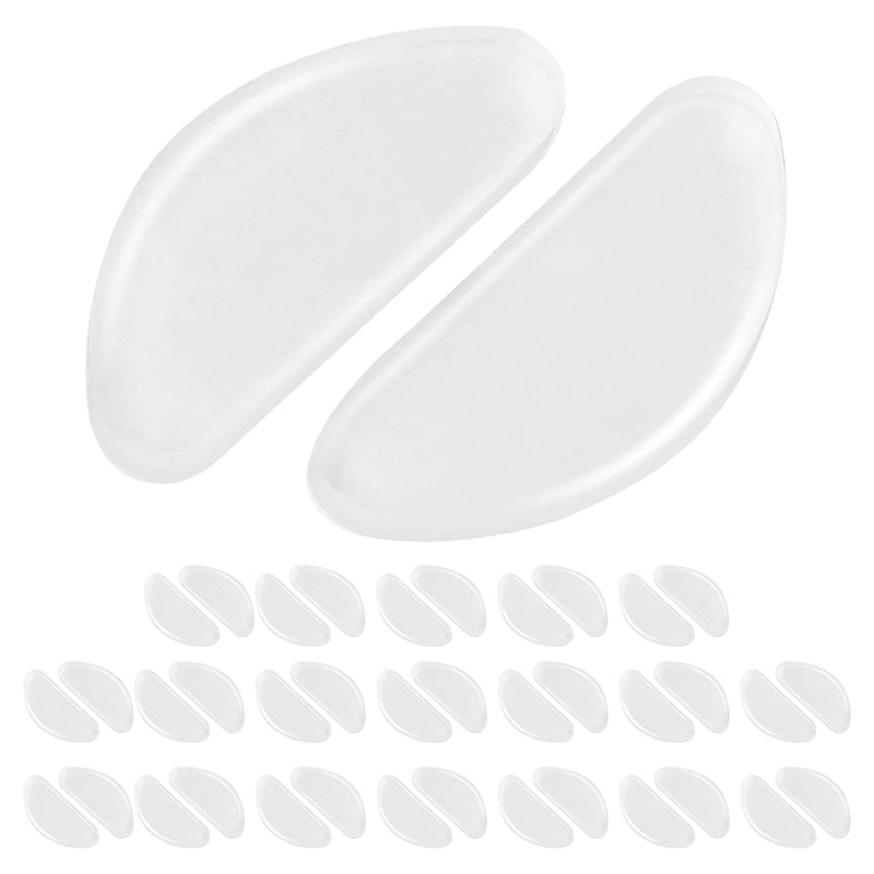 [Australia] - YUXIANLB Silicone Nose Pads 20 Pairs Non-Slip Nose Pads with Adhesive Backing for Glasses Soft Nose Grips for Glasses and Sunglasses Transparent/1 mm Transparent - 1 mm 