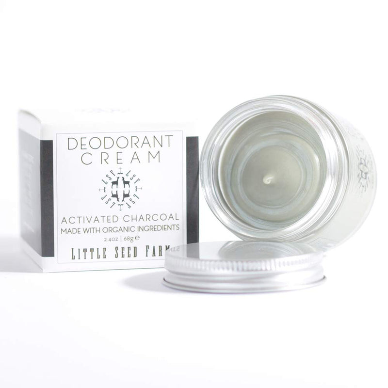 [Australia] - Little Seed Farm All Natural Deodorant Cream, Aluminum Free Deodorant for Women or Men, 2.4 Ounce - Activated Charcoal 