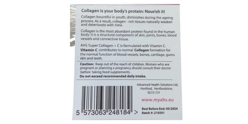 AHS Super Collagen Plus C Tablets - Pack of 250 Tablets (Also 120 + 90 Counts) 3 Sizes! 6000MG PER Serving with Added Vitamin C - Healthy Skin, Nails & Hair 250 count (Pack of 1)