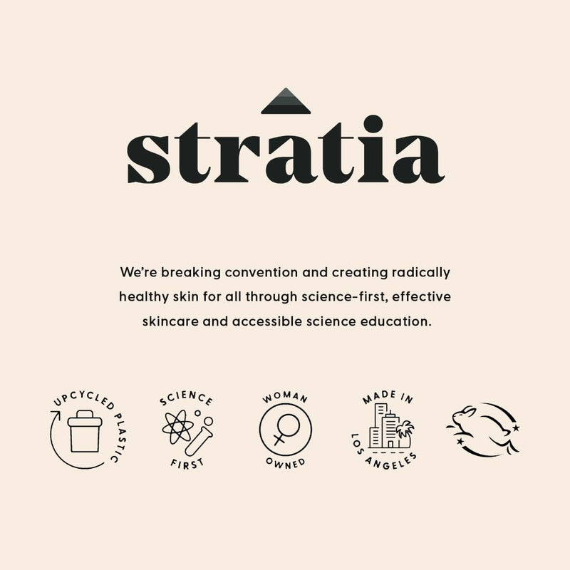 Stratia C+C Vitamin C Serum – 15% Potent Formula with 10% L-Ascorbic Acid for Bright, Even-Toned Skin - Non-Irritating, Water-Free Antioxidant Face Cream, 1 Fl Oz