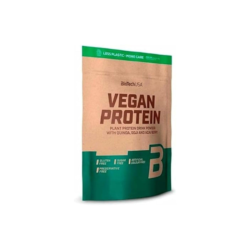 BioTechUSA Vegan Protein | Rice and Pea-Based Shake with Superfoods and Amino Acids | Sugar, Lactose, and Gluten-Free, 500 g, Forest Fruit