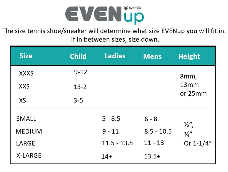 [Australia] - EVENup The Authentic Shoe Balancer Size Medium for use with Walking Boot or Leg Length Discrepancy. Improves Your gait Using a Variety of Height adjustments. Black Medium (Pack of 1) 