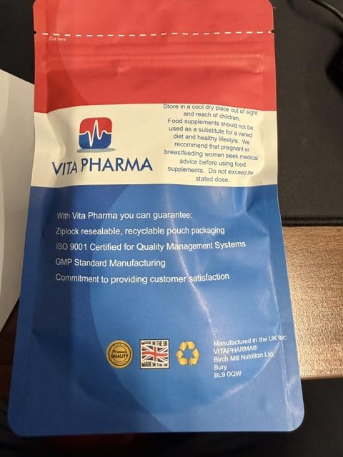 VITA PHARMA L-Plantarum 10 Billion CFU 60 Capsules Probiotic Supplement