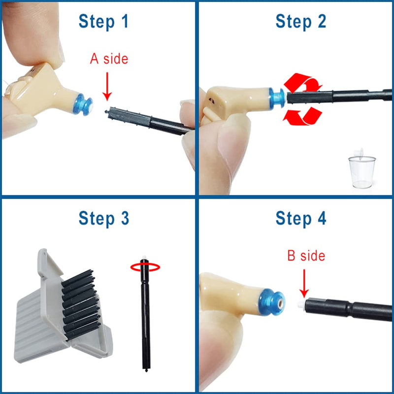 Cerustop Wax Filters(4 Packs-8 Individual Filters in Each Pack=32 Filters in Total) for Most Phonak,GN Resound,Unitron,Advance and Audionova,Widex and Signia Hearing Aids(See Photos & Description). | Hearing Aid Wax Filter