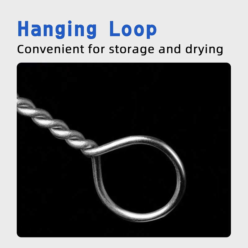 [Australia] - Tracheostomy Cleaning Brushes, 10pcs Bendable Trach Tube Brush Nylon Bristle Pipe Tube Cleaning Brush for Tracheostomy Supplies (0.5in) 0.5in 