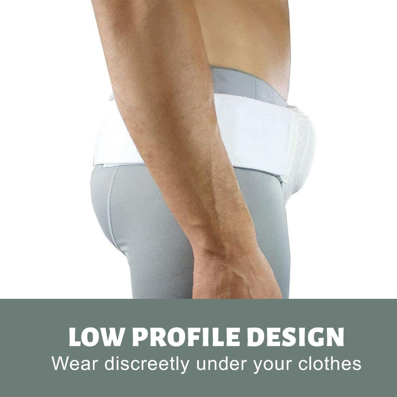 [Australia] - OPVYAEU Inguinal Hernia Belt for Men and Women - Hernia Band Inguinal Hernia Bandage Can Be Wearable Left and Right - Flexible Adjustable Inguinal Hernia Belt - M (86-112 cm Hip Circumference) 