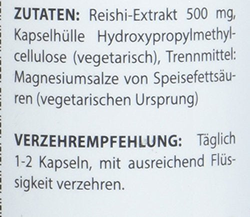 [Australia] - Vita World Reishi Extract 500 mg 100 capsules Apothecary Manufacture Vegan Ganoderma Lucidum Ling Zhi 