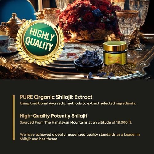 [Australia] - Shilajit, Organic Shilajit from the Himalayas, Highly Effective Shilajit Original, with 85+ trace elements & fulvic acid, improving general health, 50ML Gold 