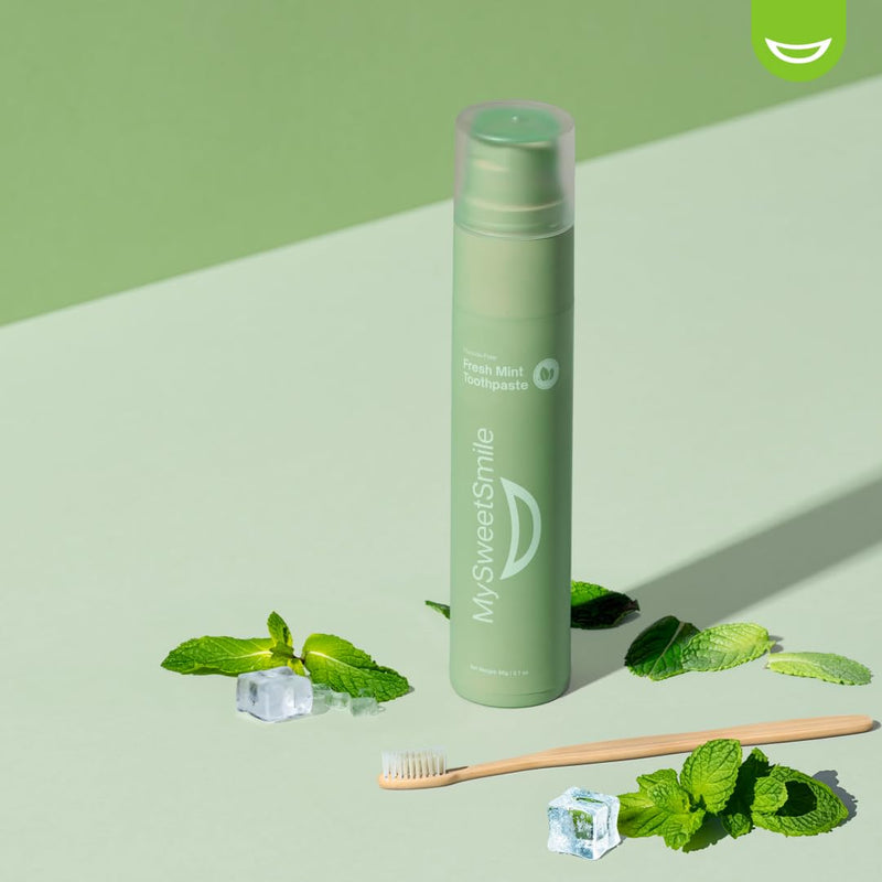 [Australia] - MySweetSmile Fresh Mint Toothpaste - Advanced Fluoride Formula - Deep Cleaning - Cavity Protection - Refreshing Mint Flavour - 60g 2.1 Ounce (Pack of 1) 