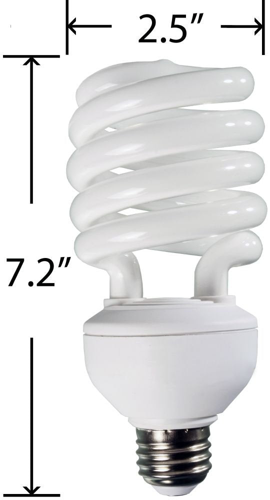 [Australia] - Hydrofarm Agrobrite FLC32D Compact, 32 Watt, 6400K Fluorescent Spiral Grow Lamp, 1 Count (Pack of 1), Brown/A 32W/6400K 