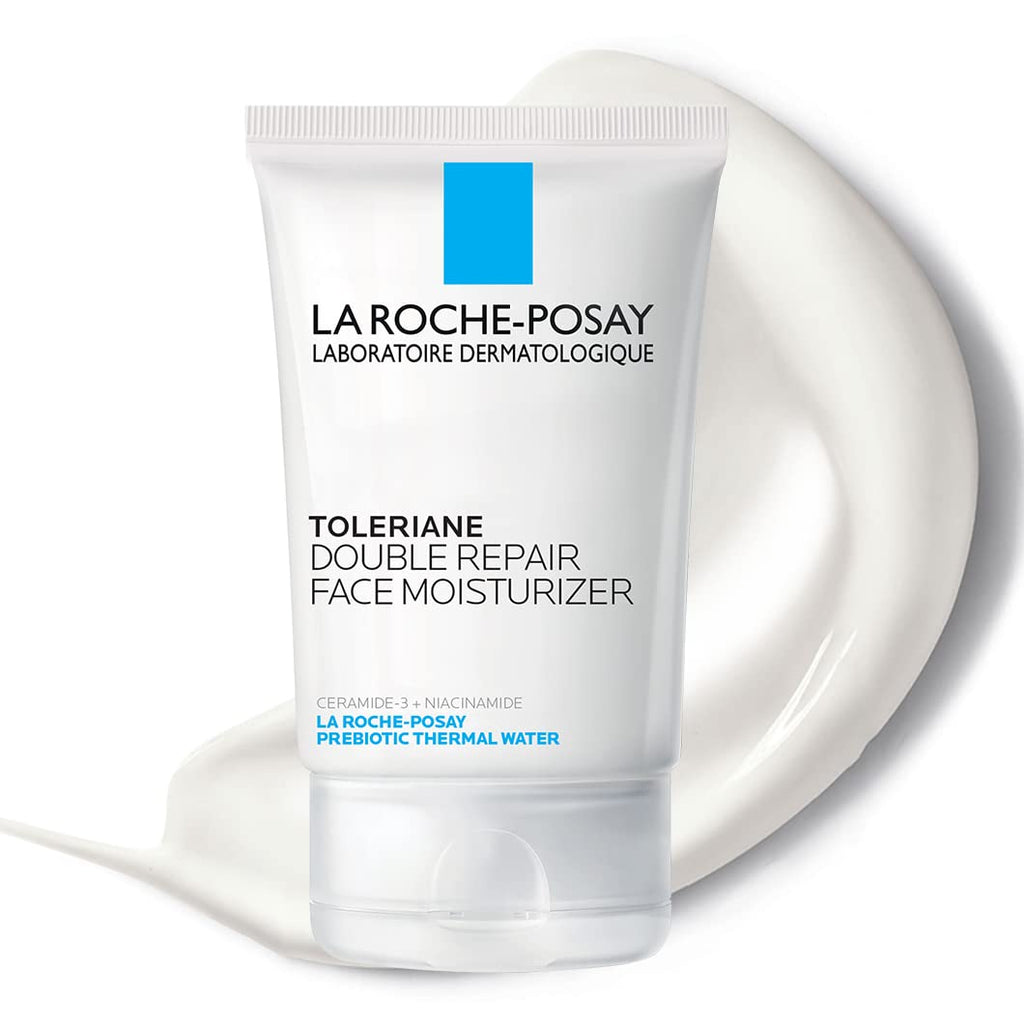 La Roche-Posay Toleriane Double Repair Face Moisturizer | Daily Moisturizer Face Cream with Ceramide and Niacinamide for All Skin Types | Oil Free | Fragrance Free 3.38 Fl Oz (Pack of 1)