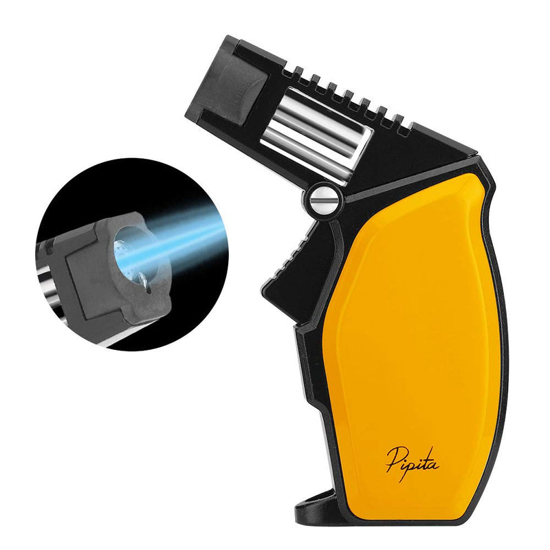 [Australia] - PIPITA Cigar Gift Set (3pcs/Set),Torch Lighter and Cigar Cutter and Ceramic Ashtray, Adjustable Jet Single Flame Butane Lighter Packing with Nice Gift Box 