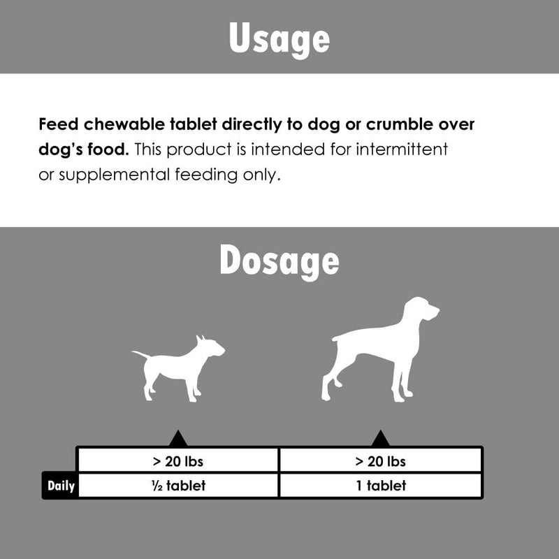 Vita-Tabs Silver - Vitamins, Minerals, Nutrients - Support for Senior Dog - Supplement for Healthy Bone, Joint, Energy, Immune System - 100 Chewable Tablets - PawsPlanet Australia