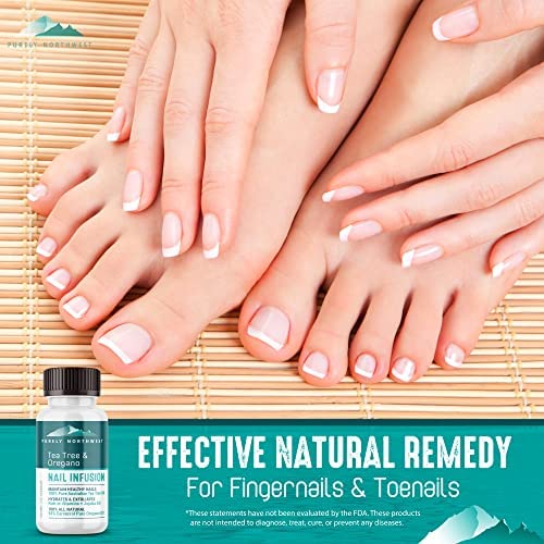 [Australia] - Purely Northwest-Tea Tree Oil Foot Soak & Nail Repair Oil Set- For Damaged Nails, Athletes Foot, Smelly Feet and Foot Callus - Made in the USA Tea Tree Oil 8.5 Ounce (Pack of 2) 