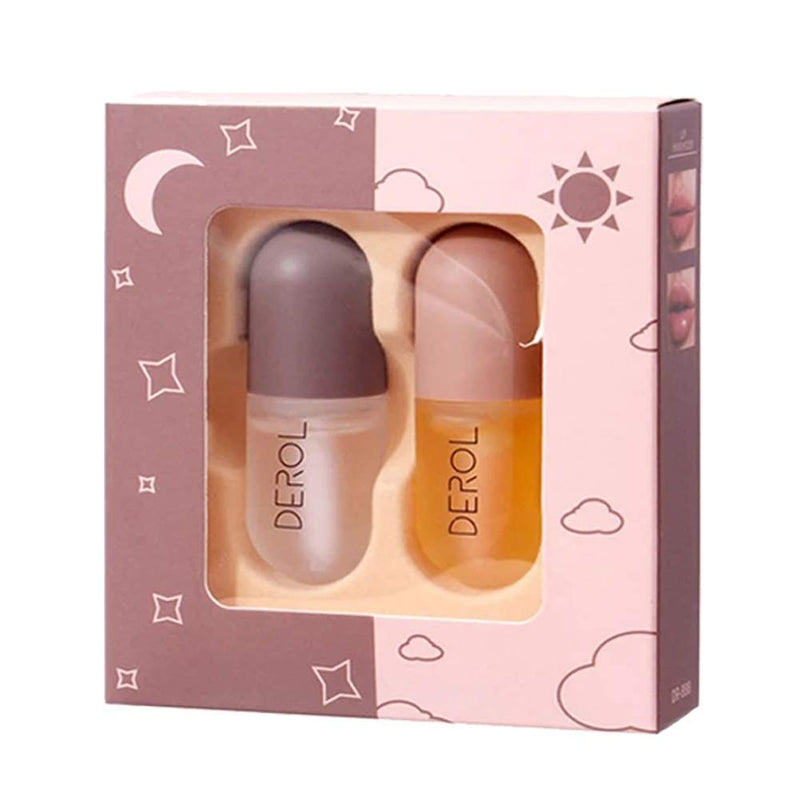 Lip Plumper,Derol Lip Plumper by NVYUE,Natural Lip Plumper and Lip Care Serum,Lip Enhancer for Fuller(2PCS)