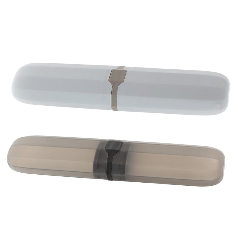 Healifty 2pcs Toothbrush Covers Toothbrush Container Brush for Dentures Brush Cover Toothbrush Holders with Cover Toothbrush Holder Oral Brush Case at Home Bracket Travel