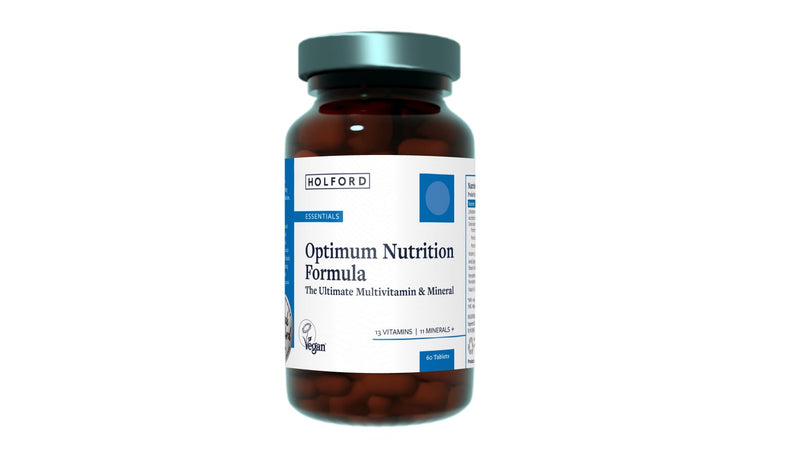 Patrick HOLFORD Optimum Nutrition Formula/The Ultimate, Multi-Vitamin & Mineral Supplement/for Daily & Long-Term Health / 24 Nutrients/Naturally Sourced / 60 Tablets/Vegan/for Women & Men