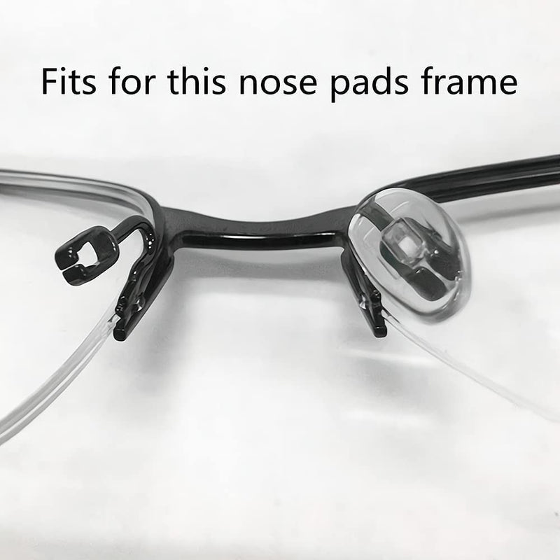[Australia] - Push-in Eyeglasses Glasses Nose Pads, 6 Pairs 15mm Soft Silicone Air Cushion Air Chamber Glasses Replacement Nosepad, Anti-Slip Nose Piece for Eye Glasses Sunglasses 