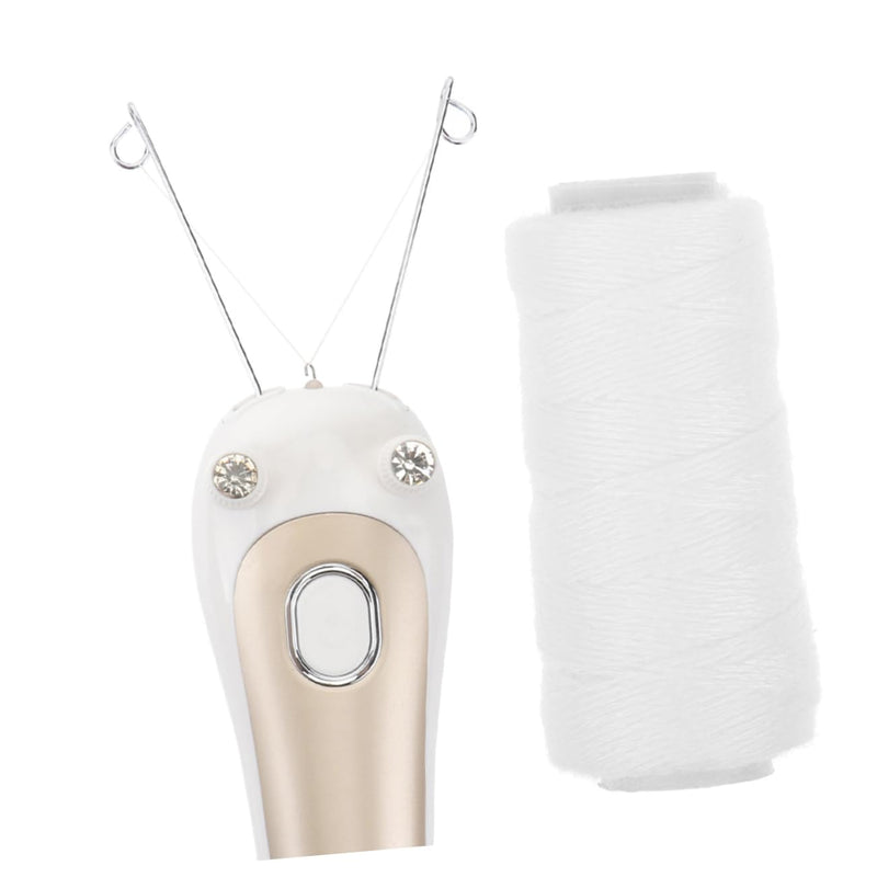 [Australia] - MAGICLULU 5 Rolls Facial Pulling Machine Cotton Thread Hair Epilator Thread Tool for Threading Hair Thread for Hair Removal Epilator Facial Thread Epilator Made of Winking Rope White 5.80X3.00X3.00CM 