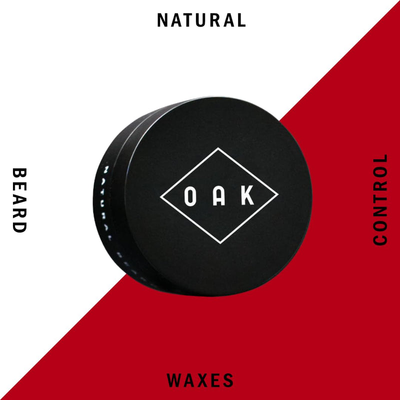 [Australia] - OAK BEARD HOLD I Beard wax, beard pomade (50 ml): Provides hold and compact shape. Beard styling with natural waxes and oils for men with a full beard. Certified natural cosmetics from Berlin. 