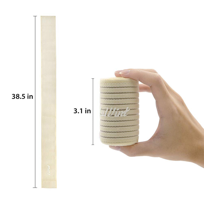 [Australia] - Luwint Bounce Breast Compression Band - Post Surgical Implant Stabilizer Strap Support Brace Bandage (Beige) Beige 