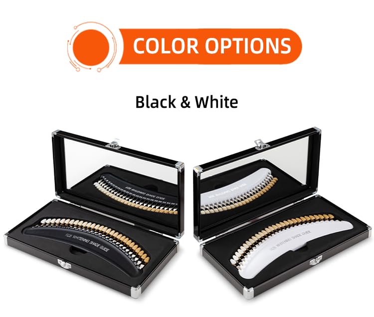 Professional 3D R-28 Dental Tooth Teeth Whitening Shade Guide for Dentist Tracking Teeth Whitening Course, Tooth Shade Guide with 28Colors