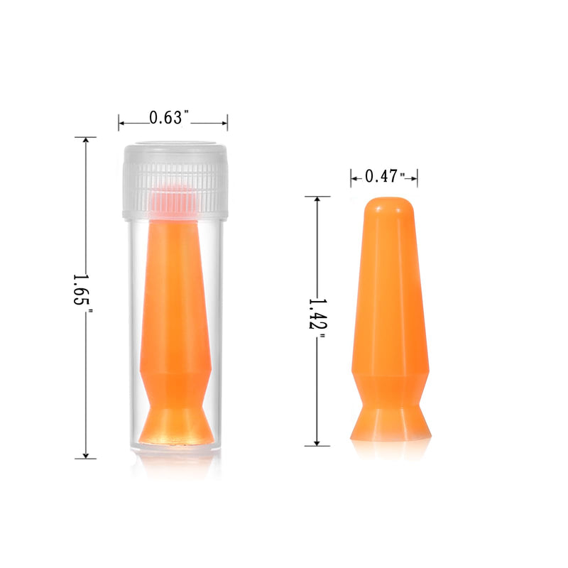 [Australia] - 8 Pack Scleral Lens Inserter Tool, Ventless Contacts Inserter Applicator for Hard Contact Lenses, RGP & Prosthetic Eyes, Individual Container, Safely, Comfortably, Orange 8 