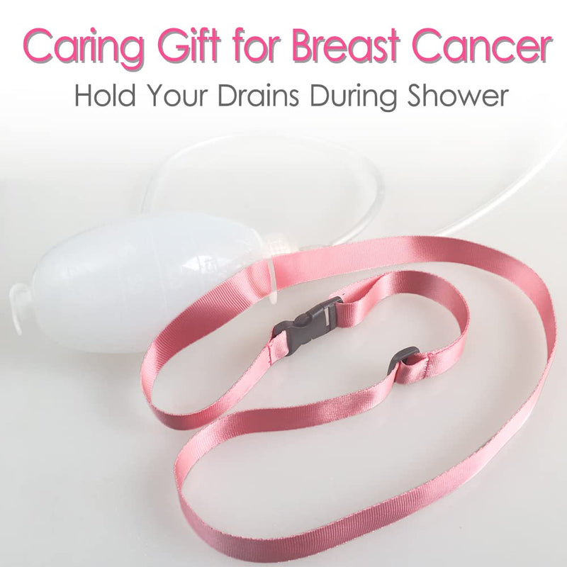 [Australia] - Shower Lanyard for Mastectomy Drain Holder JP Drainage Bulbs Breast Cancer Reconstruction Post Surgery Recovery Patients Bath Accessories Pink (Pack of 2) Showerlanyard/Pink 