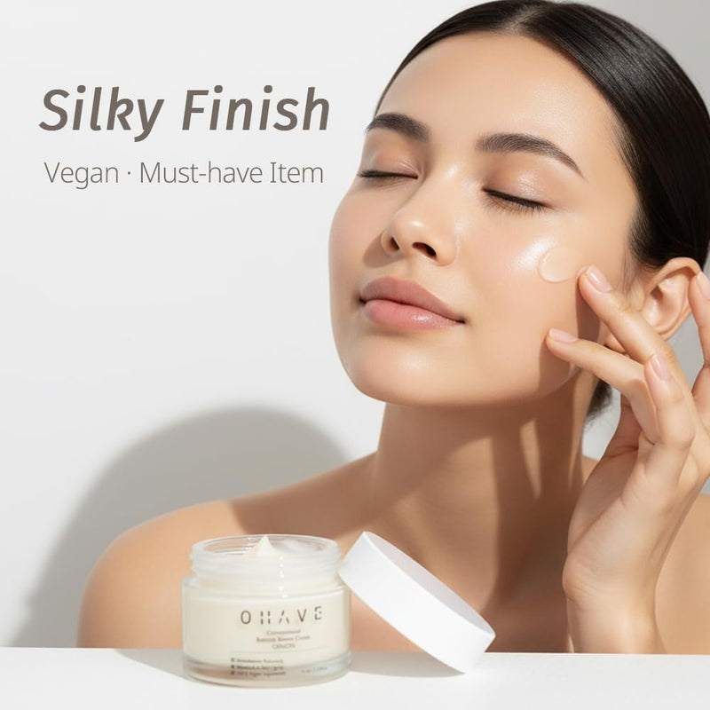 OHAVE Soothing Moisture Cream – Hydrating Korean Moisturizer & Face Cream for Instant Hydration – Gentle Face Moisturizer for Extremely Dry Skin, Botanical Formula Inspired by Korean Skincare, 50ml Origin Cream