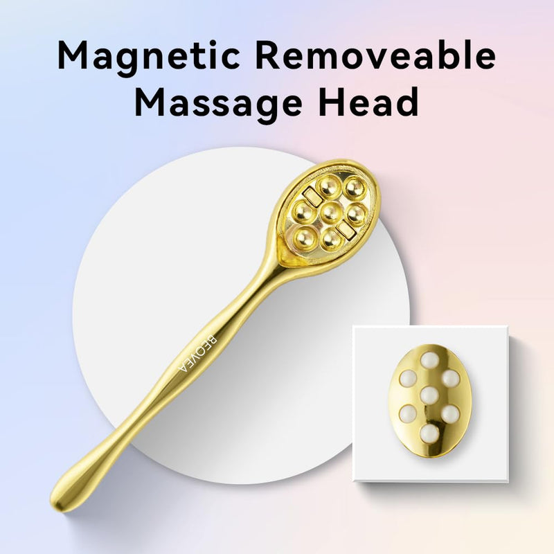 3-in-1 Face Roller for Women – Cryo Sticks for Puffiness, Skin Tightening & Face Lifting, Facial Roller with Cream Spatula, Travel-Friendly Design