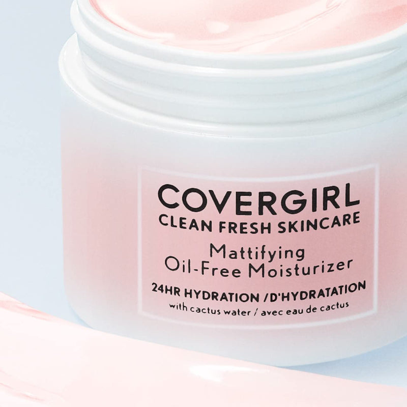 COVERGIRL Clean Fresh Skincare Mattifying Oil-Free Moisturizer, 2.0 Oz 2 Ounce (Pack of 1)