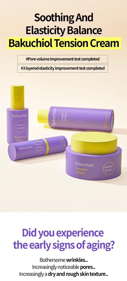 [Australia] - CHARMZONE Bakuchiol WaterWrap Tension Cream – Korean Skincare Retinol Alternative with 99% Bakuchiol, Pore Refining, 8-Layer Hyaluronic Acid for Firming, Anti-Aging, Hydration (1.69 fl. oz / 50 ml) 