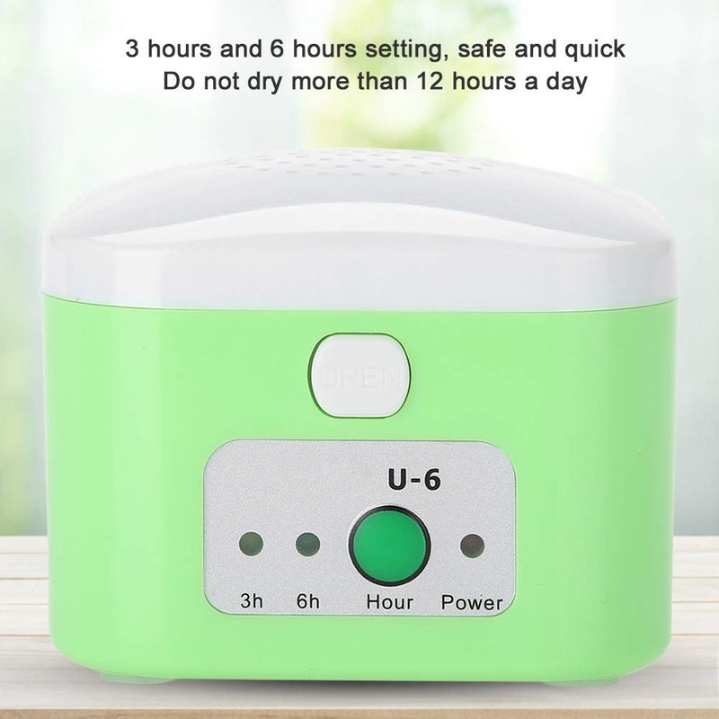 Nikou Hearing Aid Dryer Electric USB Drying Box, Headphone Dehumidifier, Moisture Proof Hearing Aid Dryer Case Green