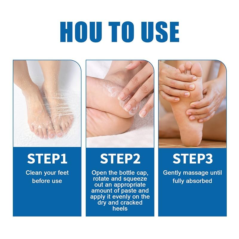 [Australia] - Crack Feet Prevention Stick, Foot Care Cream, Anti Cracked Foot Balm, Softening and Nourishing Creams for Dry, Remove Dead Skin and Moisturize Dry Skin (BLUE+PINK) BLUE+PINK 