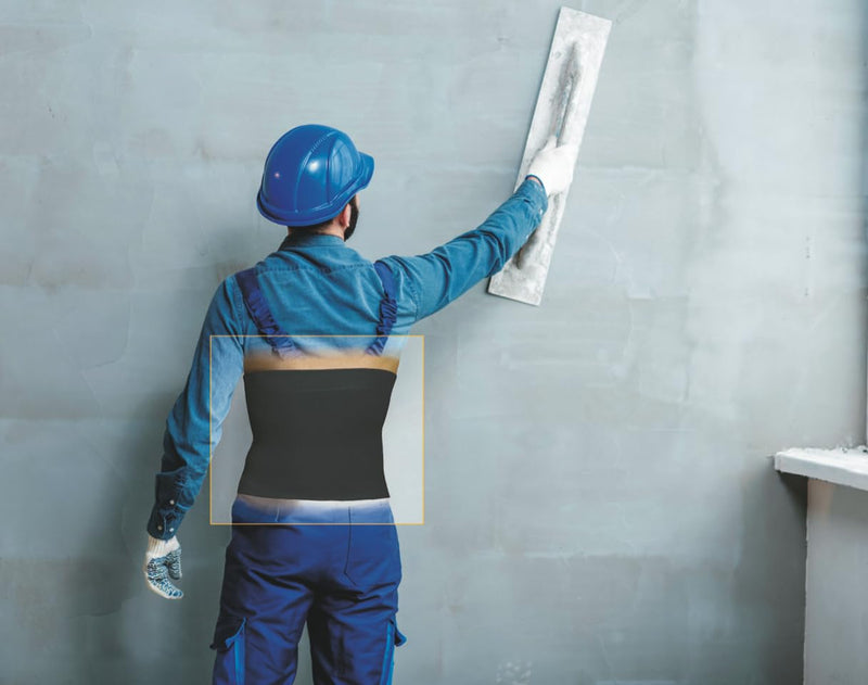 [Australia] - MANIFATTURA BERNINA Elan 500631 - Thermal heat belt belly warmer made of merino wool and cotton height 31 black XL 