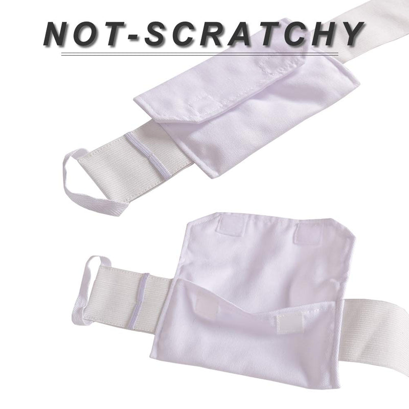 [Australia] - G-Tube Belt Feeding Tube Peg PD Cotton Covers Peritoneal Dialysis Catheter Supplies Abdominal Holder Accessories Adjustable for Secure Gastrostomy Line Women Men White Medium(27-39 inch) Medium (Pack of 1) 