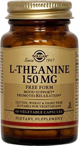Solgar L-Theanine 150 mg - 60 Vegetable Capsules - Promotes Relaxation - Non-GMO, Vegan, Kosher & Gluten Free - 60 Servings | Amino acid present in green tea · Natural phytochemical · Promotes mental calm · Gluten free