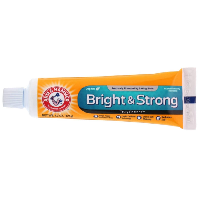 [Australia] - ARM & HAMMER Truly Radiant Whitening & Enamel Strengthening Fluoride Toothpaste, Fresh Mint, 4.3 oz (Pack of 5) 4.3 Ounce (Pack of 5) 