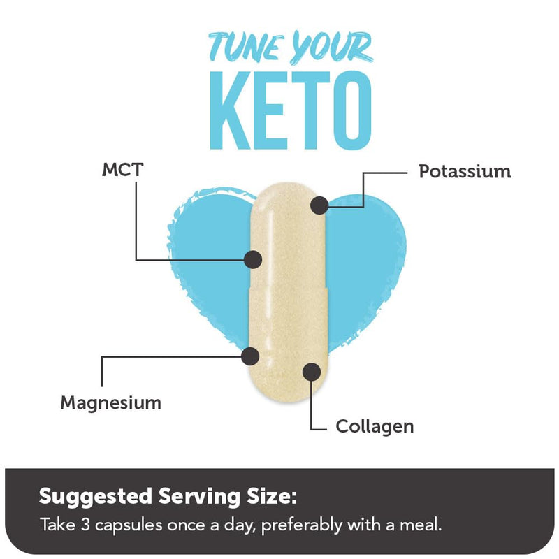 Vitamin Bounty Tune Your Keto Multivitamin with Magnesium & Potassium - Daily Supplements for Men & Women on Keto Diet - Energy & Cramp Relief - Ketosis Support - GLP-1 Support - 90 Capsules