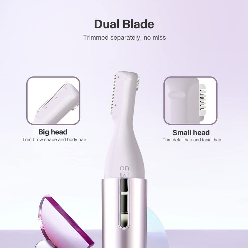 [Australia] - TOUCHBeauty correction trimmer for body and face waterproof nose hair trimmer precision trimmer for the removal of eyebrow hair, nose, ears, facial hair AG-1658Z (purple) purple 