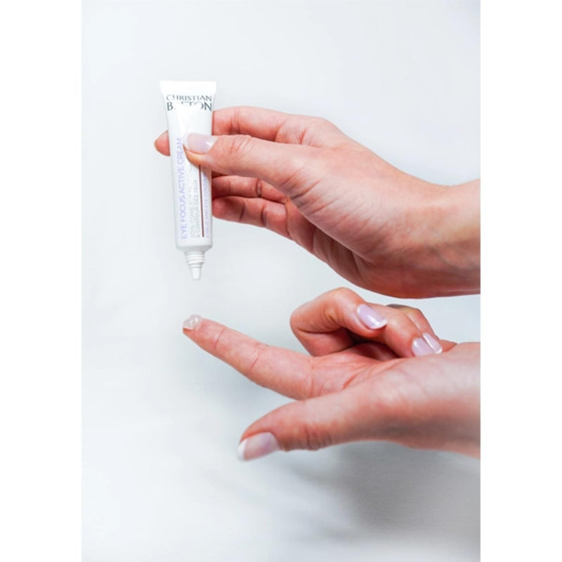 Christian Breton Eye Focus Active Cream - Deeply Hydrating Under Eye Cream for Smoothing Under Eyes - Squalane & Vitamin E - Ophthalmologist Tested, Made in France - 10 ml / 0.34 oz