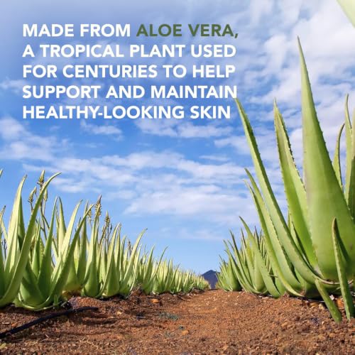 Green Leaf Naturals Aloe Vera Gel, After Sun Care for Face, Skin & Hair, Cold Pressed, Smooth Gel, Made in USA, Fast-Absorbing, Non-Sticky Formula with Vitamin C, 12 oz 12 Ounce (Pack of 1)