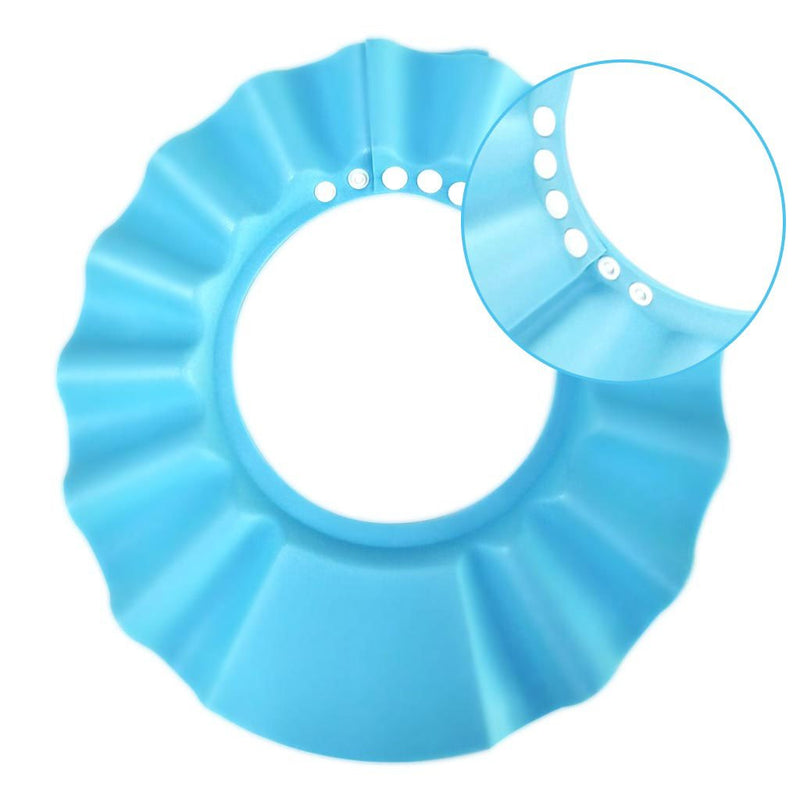 [Australia] - Safe Shampoo Shower Bathing Protection Bath Cap Soft Adjustable Visor Hat for Toddler, Baby, Kids, Children … (Blue) Blue 
