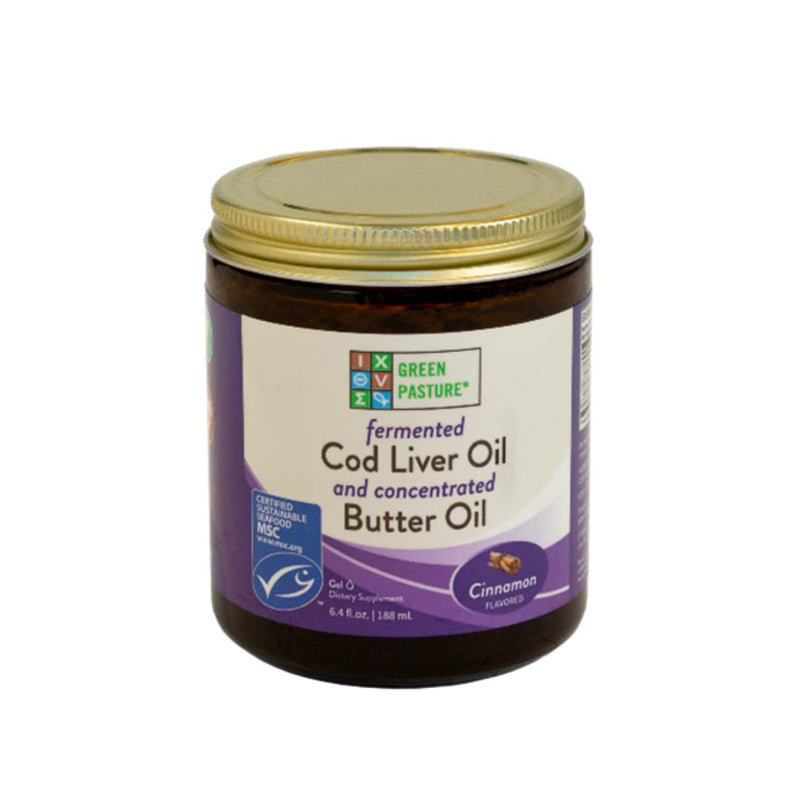 [Australia] - Green Pasture Butter Oil/Fermented Cod Liver Oil Blended Gel - 6.4 oz.- Vitamin A & D- EPA - DHA - Omega Fatty Acids (Cinnamon) (Cinnamon) Cinnamon 
