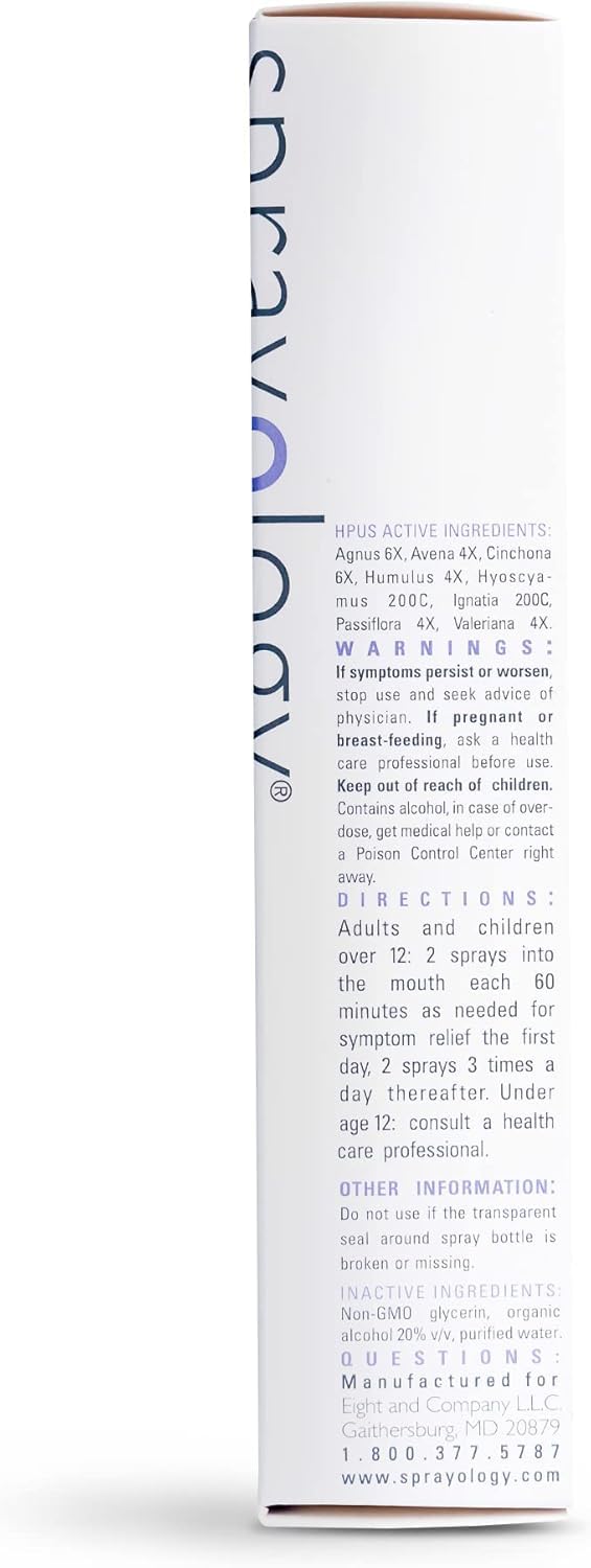 StressRelief Homeopathic Oral Spray, Natural Stress & Worry Support, Fast-Acting Mood & Irritability Relief, Vegan, Gluten-Free, Lactose-Free, 30-Day Supply (1.38 fl oz)