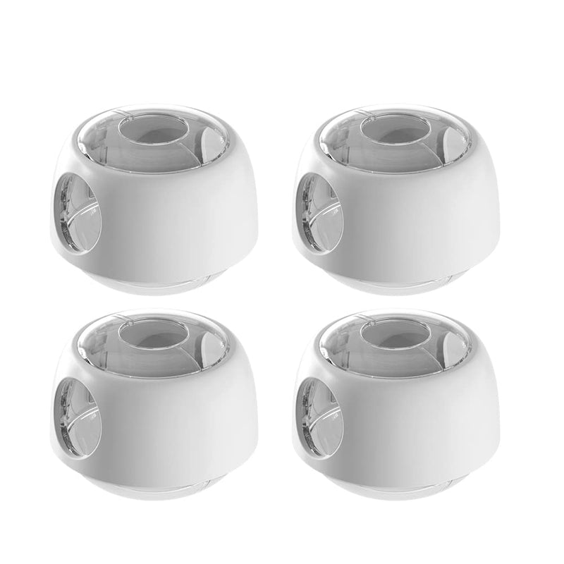 [Australia] - EUDEMON 4 Pack Updated Door Knob Cover Baby Safety Door Lock Childproof Safety Cover Door Handle Cover for Kids Safety (Clear-White) Clear-White 