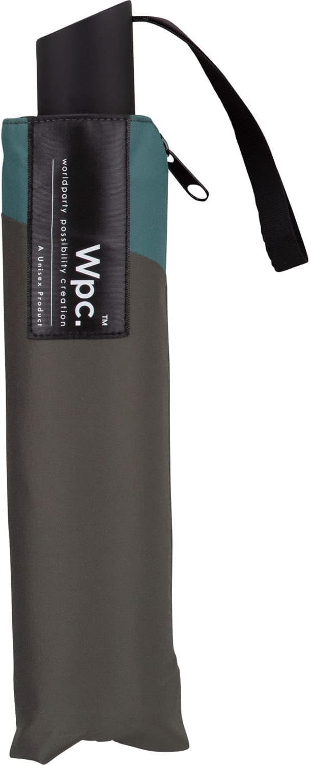 Back Protection Folding Umbrella Rain Parasol For Both Sunny and Rainy Weather Water Repellent UV Protection Bicolor Unisex Men's Simple UX004 gray x Blue