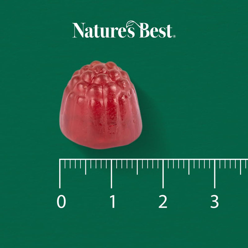 Nature’s Best Multi-Max Multivitamin Gummies for Hair, Skin & Nails - with Biotin, Zinc & Vitamin C - Raspberry Flavour - 60 Gummies (60 Day Supply)